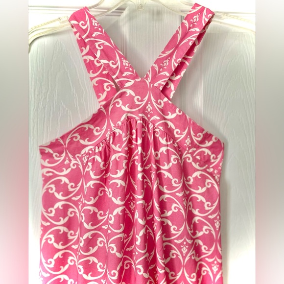 NWOT Spazio Cinque Italy Chic Pink Patterned Dress - Picture 4 of 11